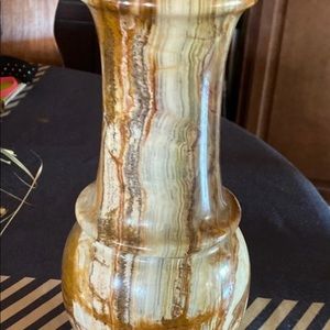 Marble hand made flower vase
